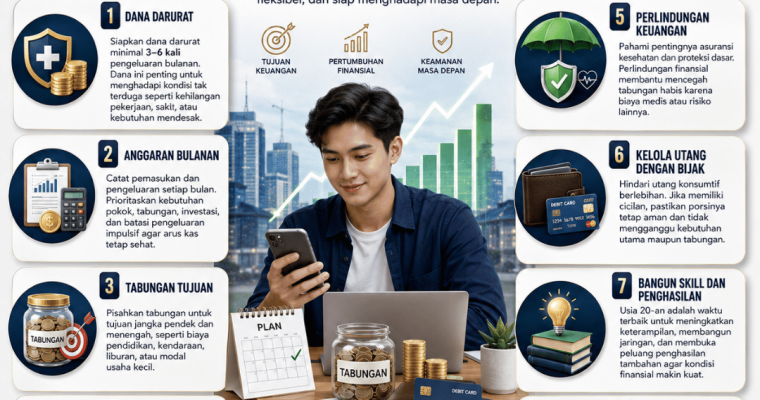 Fondasi Ekonomi Usia 20-an yang Wajib Kamu Siapkan
