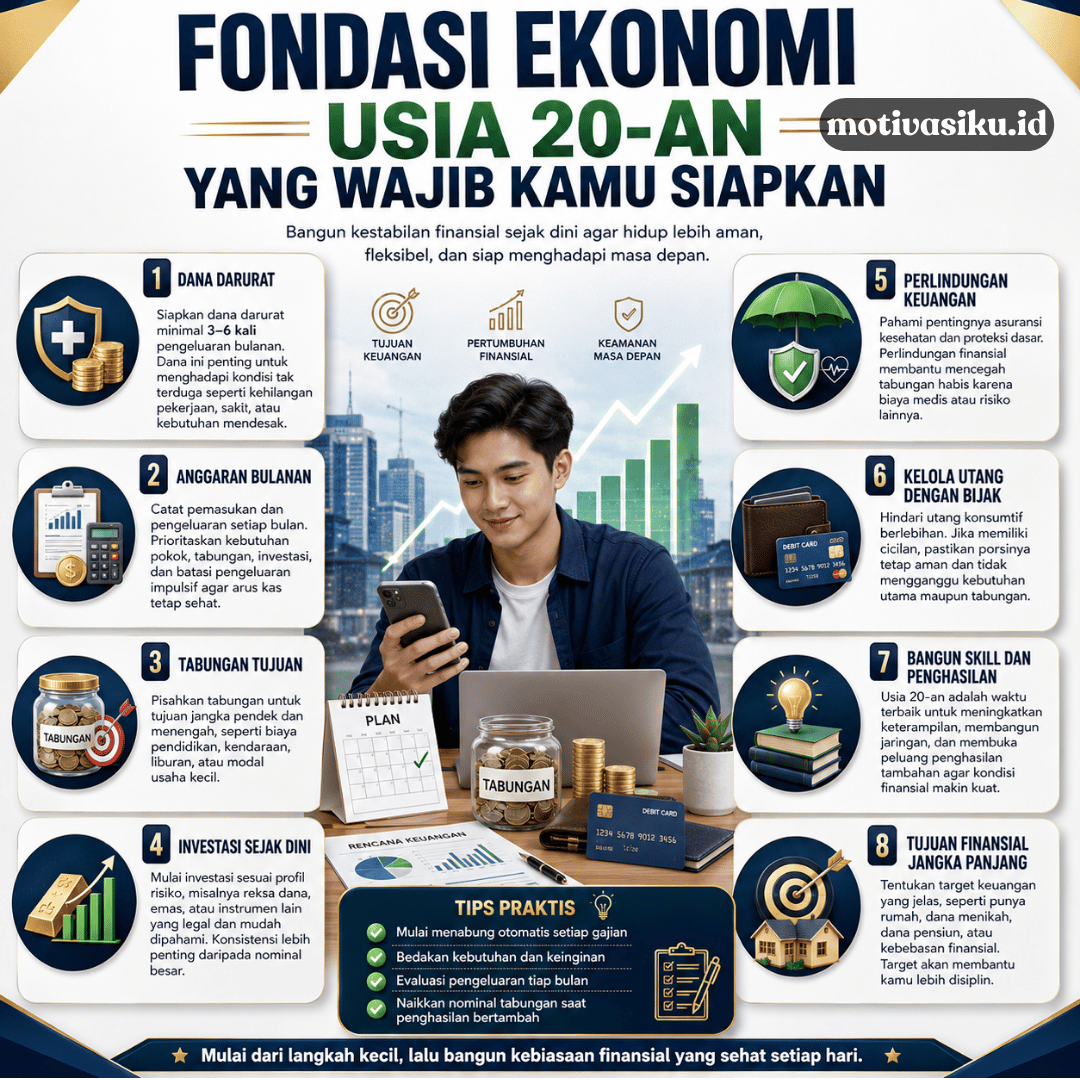 Fondasi Ekonomi Usia 20-an yang Wajib Kamu Siapkan